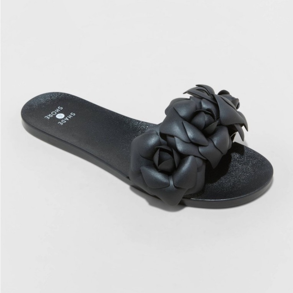 Women's Mallory Jelly Sandals - Shade &
Shore™ Black 6 new 🆕